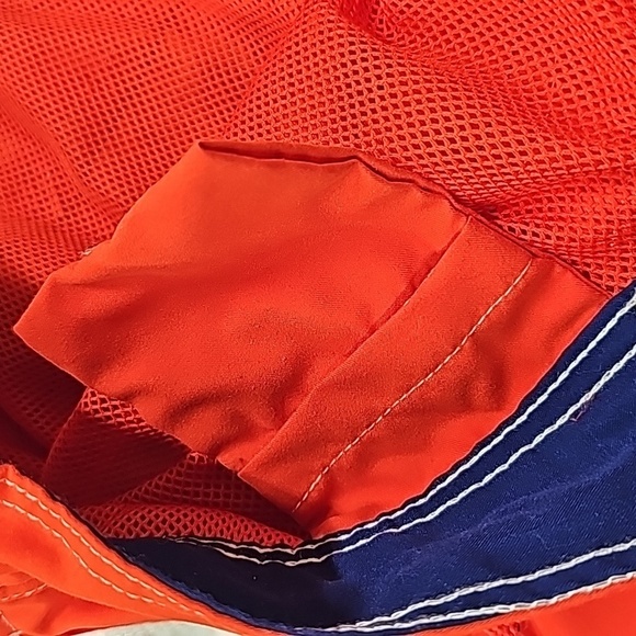 Chaps mens swim trunks. Red, white, blue stripe. Size XL. Velcro tie front - Picture 10 of 12